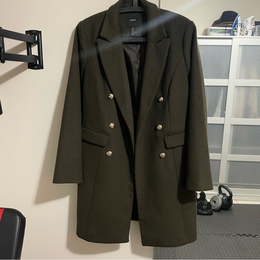 Olive Green Overcoat